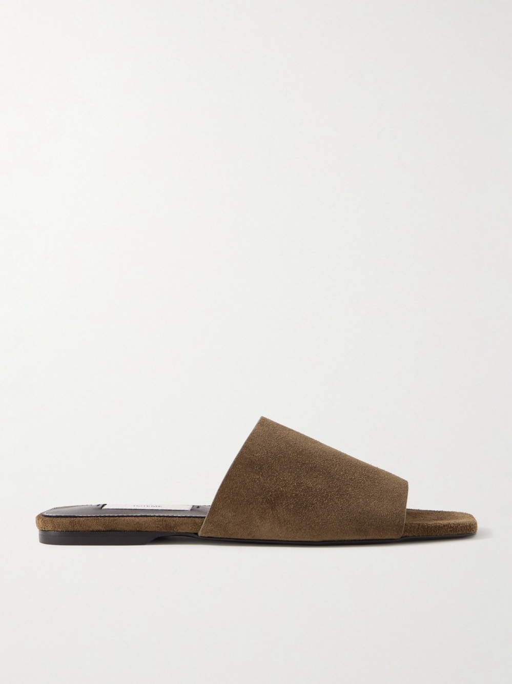 Toteme Brown Suede Slide Sandals Size 42